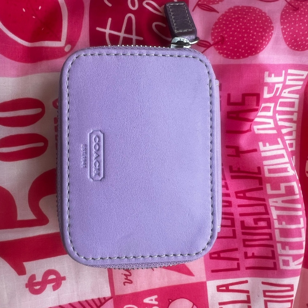 Coach Light Purple PILL CASE